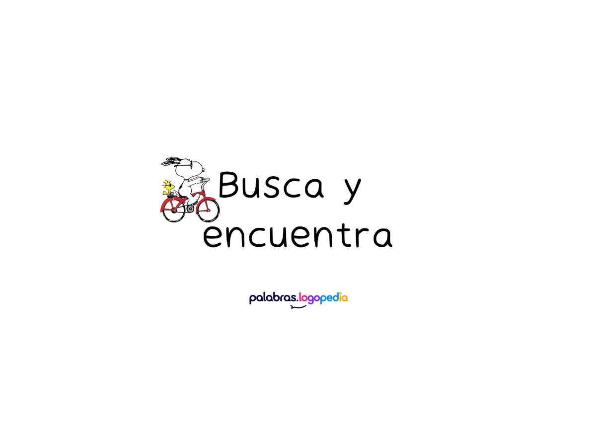 Busca y Encuentra | Comprensión verbal, vocabulario y atención