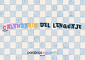 Calendario del Lenguaje