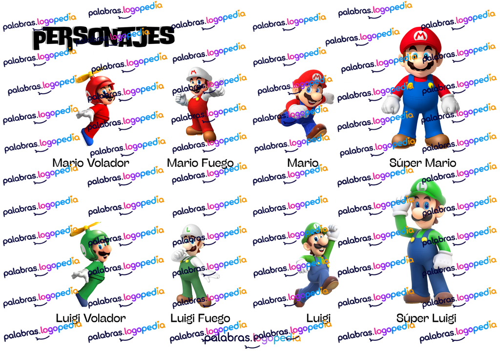 Super Mario Logopédico | Juego para trabajar lenguaje y sonidos del habla