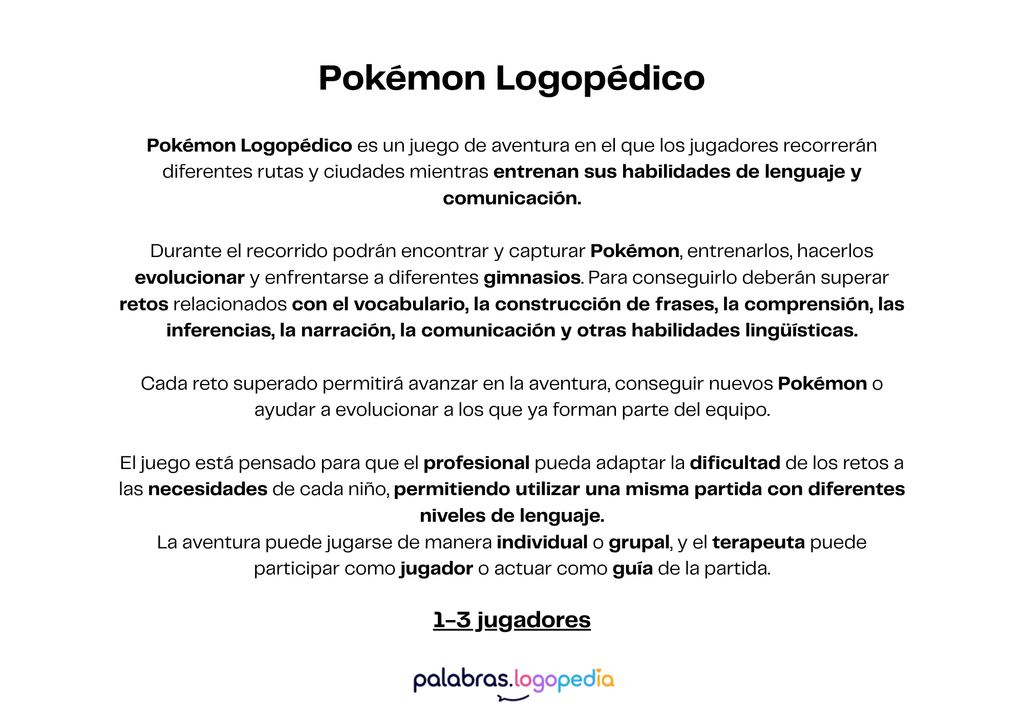 Pokémon Logopédico
