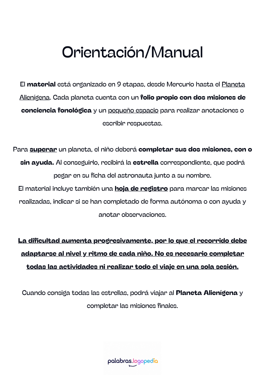 Conciencia Fonológica | Viaje Espacial – 18 misiones