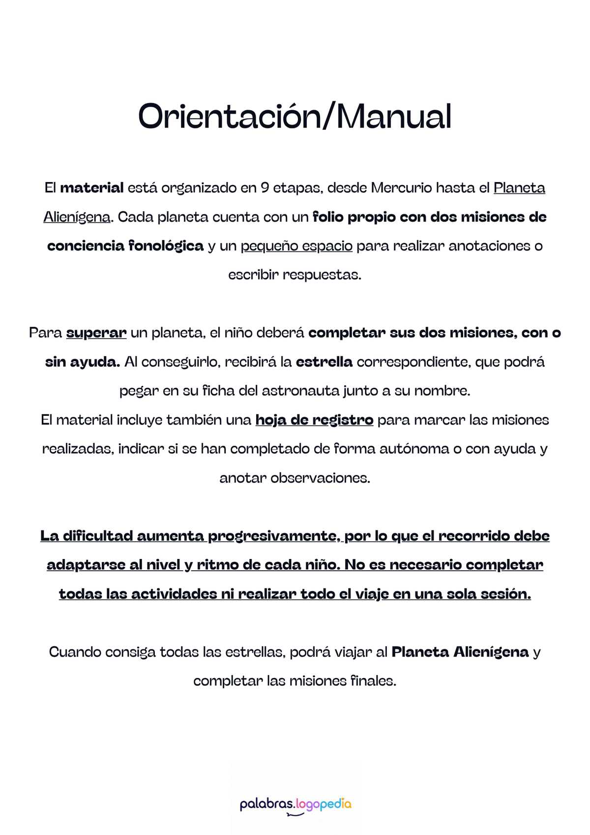 Conciencia Fonológica | Viaje Espacial – 18 misiones