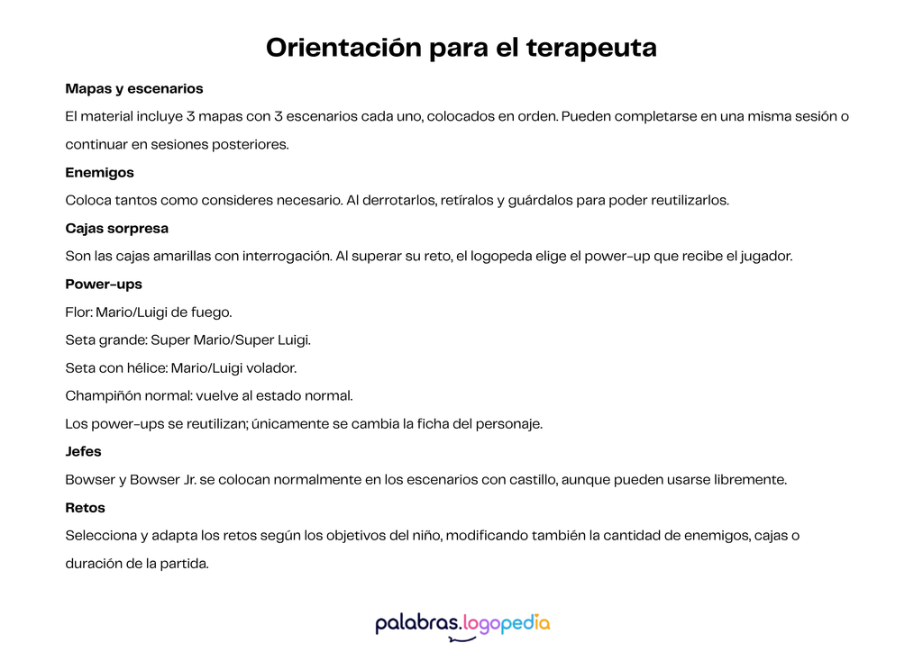 Super Mario Logopédico | Juego para trabajar lenguaje y sonidos del habla
