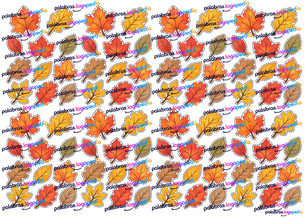 Material de otoño para logopedia | El árbol de las palabras